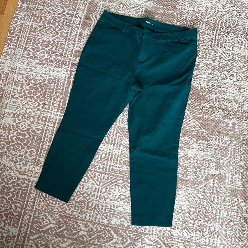 Old navy pixie pants forest green